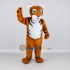 Custom Brown Black and White Tiger Mascot Costume Adult Full Body Suit for Wildlife Events Custom Brown Black and White Tiger Mascot Costume Adult Full Body Suit for Wildlife Events