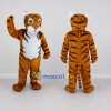 Custom Brown Black and White Tiger Mascot Costume Adult Full Body Suit for Wildlife Events Custom Brown Black and White Tiger Mascot Costume Adult Full Body Suit for Wildlife Events