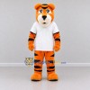 Custom Orange Black and White Tiger in T-Shirt Mascot Costume Adult Full Body Suit for Sports Events Custom Orange Black and White Tiger in T-Shirt Mascot Costume Adult Full Body Suit for Sports Events