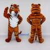 Custom Brown Black and White Tiger Mascot Costume Adult Full Body Suit for Wildlife Events Custom Brown Black and White Tiger Mascot Costume Adult Full Body Suit for Wildlife Events