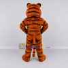 Custom Brown Black and White Tiger Mascot Costume Adult Full Body Suit for Wildlife Events Custom Brown Black and White Tiger Mascot Costume Adult Full Body Suit for Wildlife Events