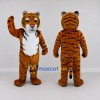 Custom Brown Black and White Tiger Mascot Costume Adult Full Body Suit for Children's Parties