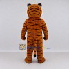 Custom Brown Black and White Tiger Mascot Costume Adult Full Body Suit for Children's Parties