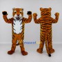 Custom Brown Black and White Tiger Mascot Costume Adult Full Body Suit for Wildlife Events