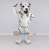 Custom White and Black Tiger Mascot Costume Adult Full Body Suit for Wildlife Events Custom White and Black Tiger Mascot Costume Adult Full Body Suit for Wildlife Events