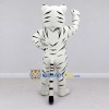 Custom White and Black Tiger Mascot Costume Adult Full Body Suit for Wildlife Events Custom White and Black Tiger Mascot Costume Adult Full Body Suit for Wildlife Events