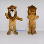 Custom Tan and Brown Lion Mascot Costume Adult Full Body Suit for Wildlife Events