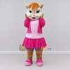 Custom Tan and Pink Cat in Skirt Mascot Costume Adult Full Body Suit for Children's Parties Custom Tan and Pink Cat in Skirt Mascot Costume Adult Full Body Suit for Children's Parties