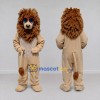 Custom Tan and Brown Lion with Sunglasses Mascot Costume Adult Full Body Suit for Summer Events