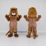 Custom Brown and Tan Roaring Lion Mascot Costume Adult Full Body Suit for Wildlife Events