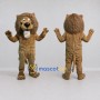 Custom Brown Lion Mascot Costume Adult Full Body Suit for Wildlife Events