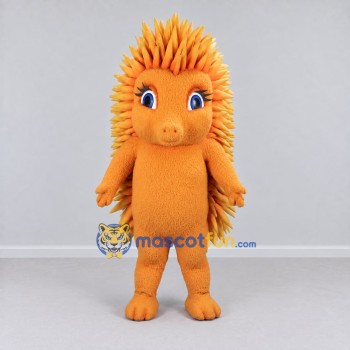 Custom Orange and Yellow Hedgehog Mascot Costume Adult Full Body Suit for Wildlife Events