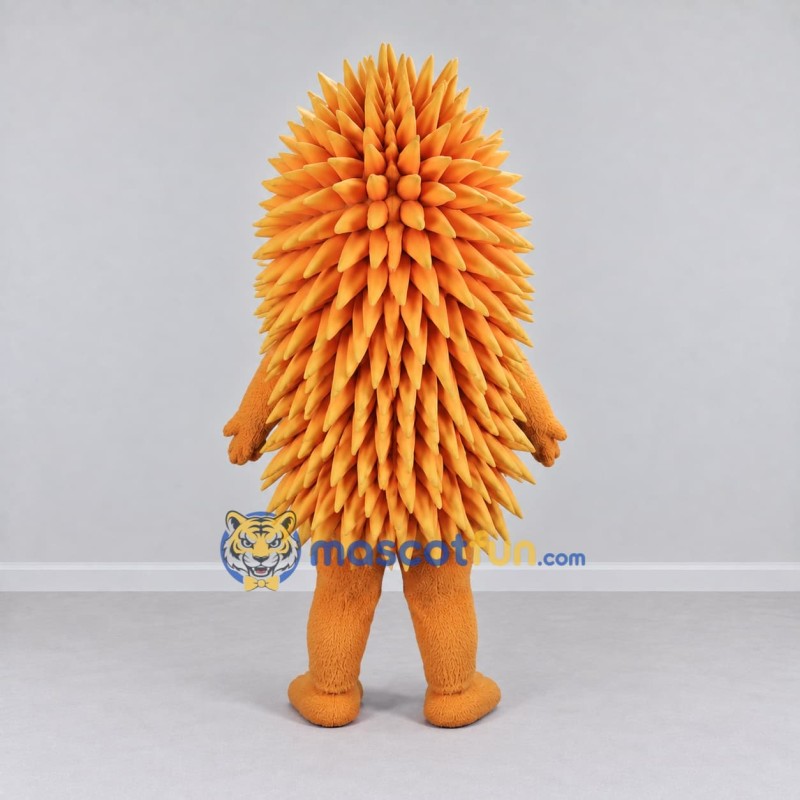 Custom Orange and Yellow Hedgehog Mascot Costume Adult Full Body Suit for Wildlife Events Custom Orange and Yellow Hedgehog Mascot Costume Adult Full Body Suit for Wildlife Events