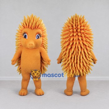 Custom Orange and Yellow Hedgehog Mascot Costume Adult Full Body Suit for Wildlife Events