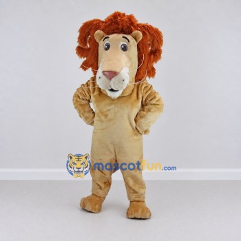 Custom Tan and Brown Lion Mascot Costume Adult Full Body Suit for Wildlife Events Custom Tan and Brown Lion Mascot Costume Adult Full Body Suit for Wildlife Events