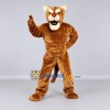 Custom Brown and Cream Muscular Big Cat Mascot Costume Adult Full Body Suit for Sports Events Custom Brown and Cream Muscular Big Cat Mascot Costume Adult Full Body Suit for Sports Events