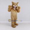 Custom Tan Roaring Wild Cat Mascot Costume Adult Full Body Suit for Wildlife Events Custom Tan Roaring Wild Cat Mascot Costume Adult Full Body Suit for Wildlife Events