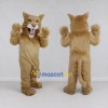Custom Tan Roaring Wild Cat Mascot Costume Adult Full Body Suit for Wildlife Events Custom Tan Roaring Wild Cat Mascot Costume Adult Full Body Suit for Wildlife Events