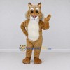 Custom Tan and White Wild Cat Mascot Costume Adult Full Body Suit for Wildlife Events