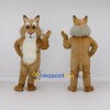 Custom Tan and White Wild Cat Mascot Costume Adult Full Body Suit for Wildlife Events