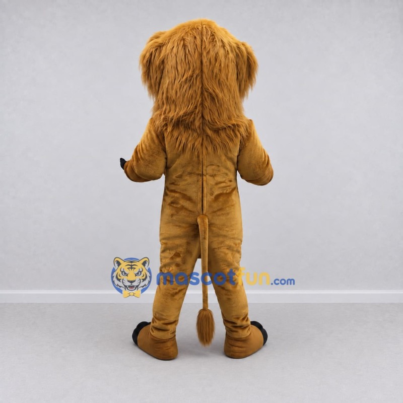 Custom Brown and Cream Lion Mascot Costume Adult Full Body Suit for Wildlife Events Custom Brown and Cream Lion Mascot Costume Adult Full Body Suit for Wildlife Events