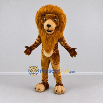 Custom Brown and Golden Brown Lion Mascot Costume Adult Full Body Suit for Wildlife Events Custom Brown and Golden Brown Lion Mascot Costume Adult Full Body Suit for Wildlife Events