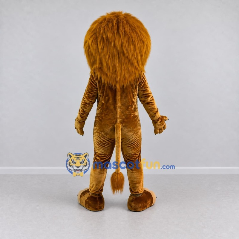 Custom Brown and Golden Brown Lion Mascot Costume Adult Full Body Suit for Wildlife Events Custom Brown and Golden Brown Lion Mascot Costume Adult Full Body Suit for Wildlife Events