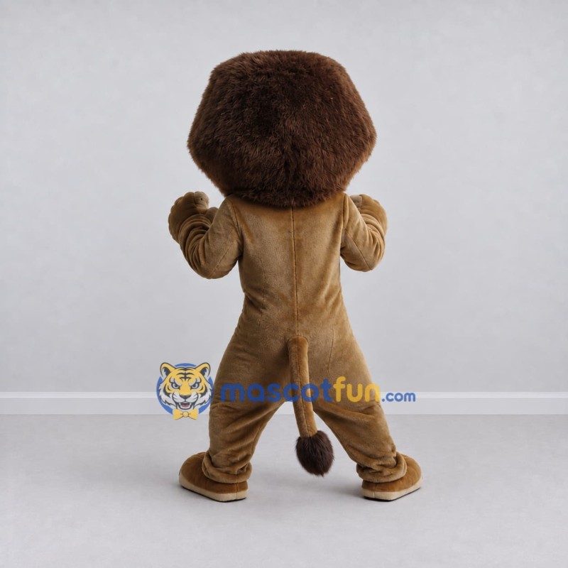 Custom Brown and Tan Lion Mascot Costume Adult Full Body Suit for Wildlife Events Custom Brown and Tan Lion Mascot Costume Adult Full Body Suit for Wildlife Events