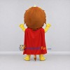 Custom Yellow Brown and Red Lion with Crown and Cape Mascot Costume Adult Full Body Suit for Themed Parties Custom Yellow Brown and Red Lion with Crown and Cape Mascot Costume Adult Full Body Suit for Themed Parties