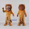 Custom Tan and Brown Roaring Lion Mascot Costume Adult Full Body Suit for Wildlife Events Custom Tan and Brown Roaring Lion Mascot Costume Adult Full Body Suit for Wildlife Events