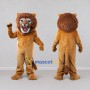 Custom Tan and Brown Roaring Lion Mascot Costume Adult Full Body Suit for Wildlife Events