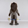 Custom Gray Brown and White Lion Mascot Costume Adult Full Body Suit for Wildlife Events Custom Gray Brown and White Lion Mascot Costume Adult Full Body Suit for Wildlife Events