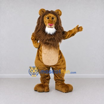 Custom Golden Brown Lion Mascot Costume Adult Full Body Suit for Wildlife Events Custom Golden Brown Lion Mascot Costume Adult Full Body Suit for Wildlife Events