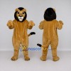 Custom Tan and Black Lion Mascot Costume Adult Full Body Suit for Wildlife Events Custom Tan and Black Lion Mascot Costume Adult Full Body Suit for Wildlife Events