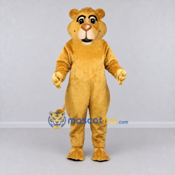 Custom Golden Yellow Lioness Mascot Costume Adult Full Body Suit for Wildlife Events
