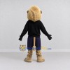 Custom Tan Black and Navy Blue Lion in Sportswear Mascot Costume Adult Full Body Suit for Sports Events Custom Tan Black and Navy Blue Lion in Sportswear Mascot Costume Adult Full Body Suit for Sports Events