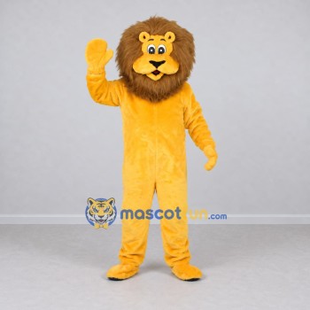 Custom Yellow and Brown Lion Mascot Costume Adult Full Body Suit for Wildlife Events Custom Yellow and Brown Lion Mascot Costume Adult Full Body Suit for Wildlife Events