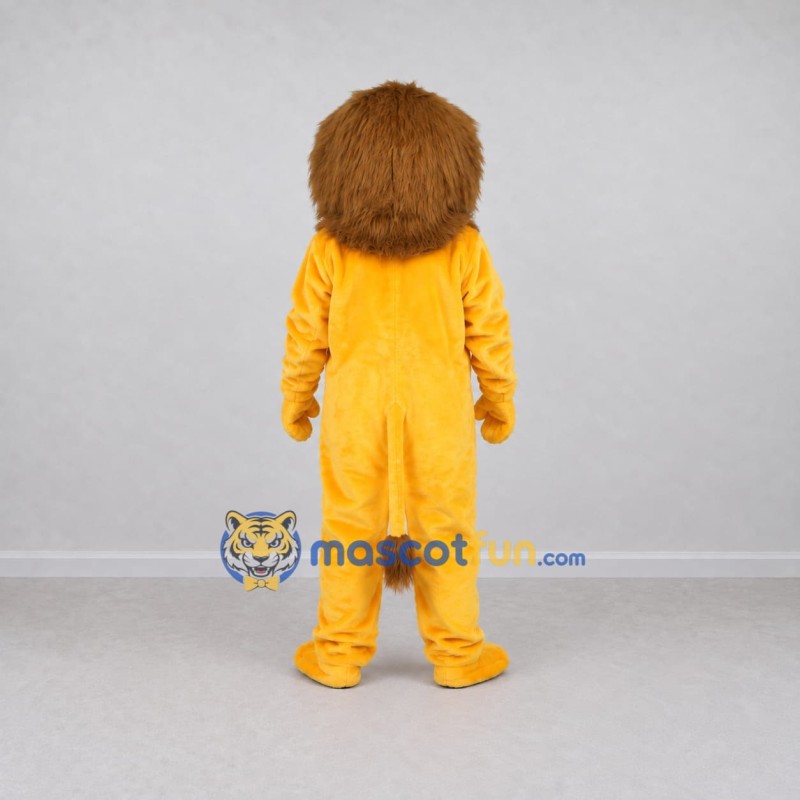 Custom Yellow and Brown Lion Mascot Costume Adult Full Body Suit for Wildlife Events Custom Yellow and Brown Lion Mascot Costume Adult Full Body Suit for Wildlife Events