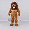 Custom Brown and Tan Muscular Lion Mascot Costume Adult Full Body Suit for Sports Events