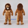 Custom Brown and Tan Muscular Lion Mascot Costume Adult Full Body Suit for Sports Events