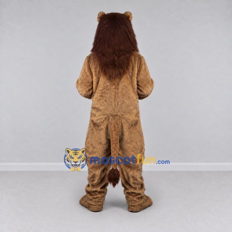 Custom Brown and Tan Lion Mascot Costume Adult Full Body Suit for Wildlife Events Custom Brown and Tan Lion Mascot Costume Adult Full Body Suit for Wildlife Events