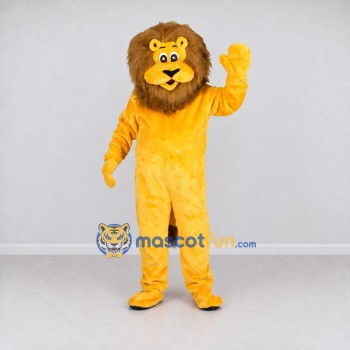 Custom Yellow and Brown Lion Mascot Costume Adult Full Body Suit for Wildlife Events Custom Yellow and Brown Lion Mascot Costume Adult Full Body Suit for Wildlife Events