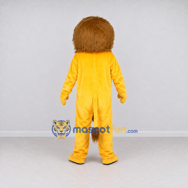 Custom Yellow and Brown Lion Mascot Costume Adult Full Body Suit for Wildlife Events Custom Yellow and Brown Lion Mascot Costume Adult Full Body Suit for Wildlife Events