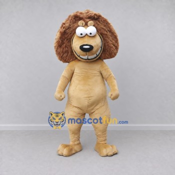 Custom Tan and Brown Lion Mascot Costume Adult Full Body Suit for Children's Parties Custom Tan and Brown Lion Mascot Costume Adult Full Body Suit for Children's Parties