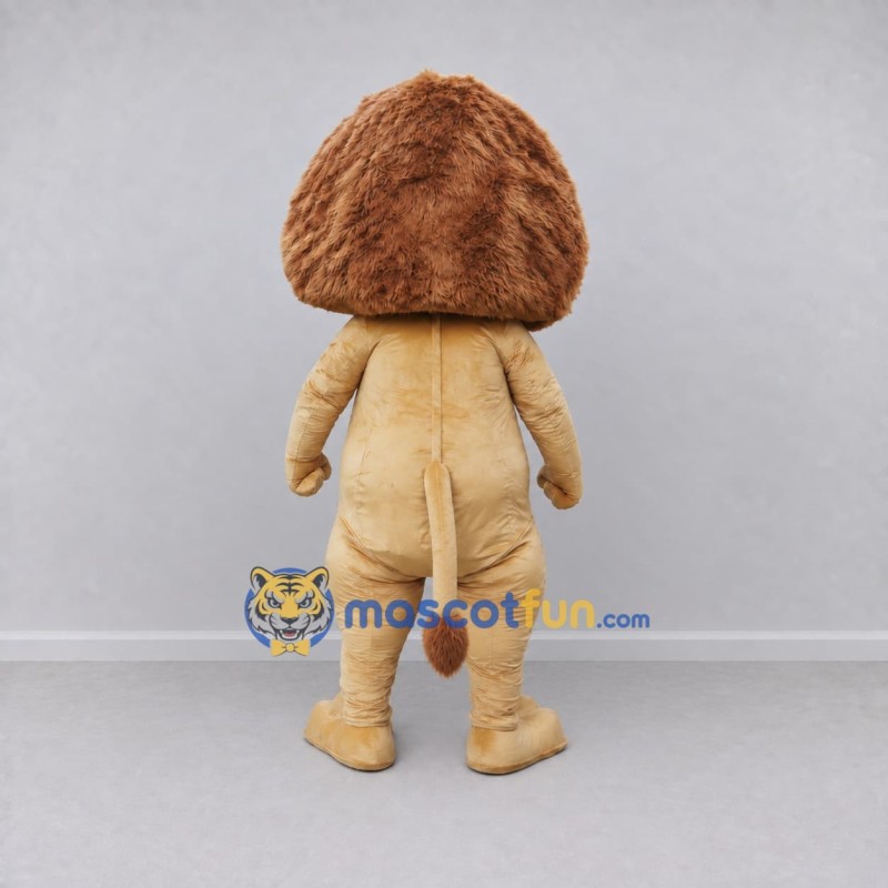 Custom Tan and Brown Lion Mascot Costume Adult Full Body Suit for Children's Parties Custom Tan and Brown Lion Mascot Costume Adult Full Body Suit for Children's Parties