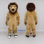 Custom Tan and Brown Lion Mascot Costume Adult Full Body Suit for Wildlife Events
