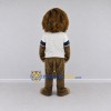 Custom Brown and White Lion in T-Shirt Mascot Costume Adult Full Body Suit for Sports Events