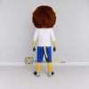 Custom Yellow Brown White and Blue Lion in Sportswear Mascot Costume Adult Full Body Suit for Sports Events Custom Yellow Brown White and Blue Lion in Sportswear Mascot Costume Adult Full Body Suit for Sports Events