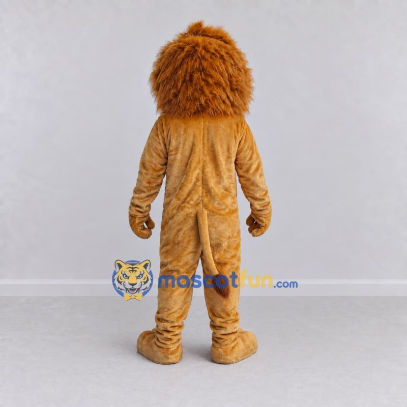 Custom Golden Brown Lion Mascot Costume Adult Full Body Suit for Wildlife Events Custom Golden Brown Lion Mascot Costume Adult Full Body Suit for Wildlife Events