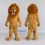Custom Golden Brown Lion Mascot Costume Adult Full Body Suit for Wildlife Events